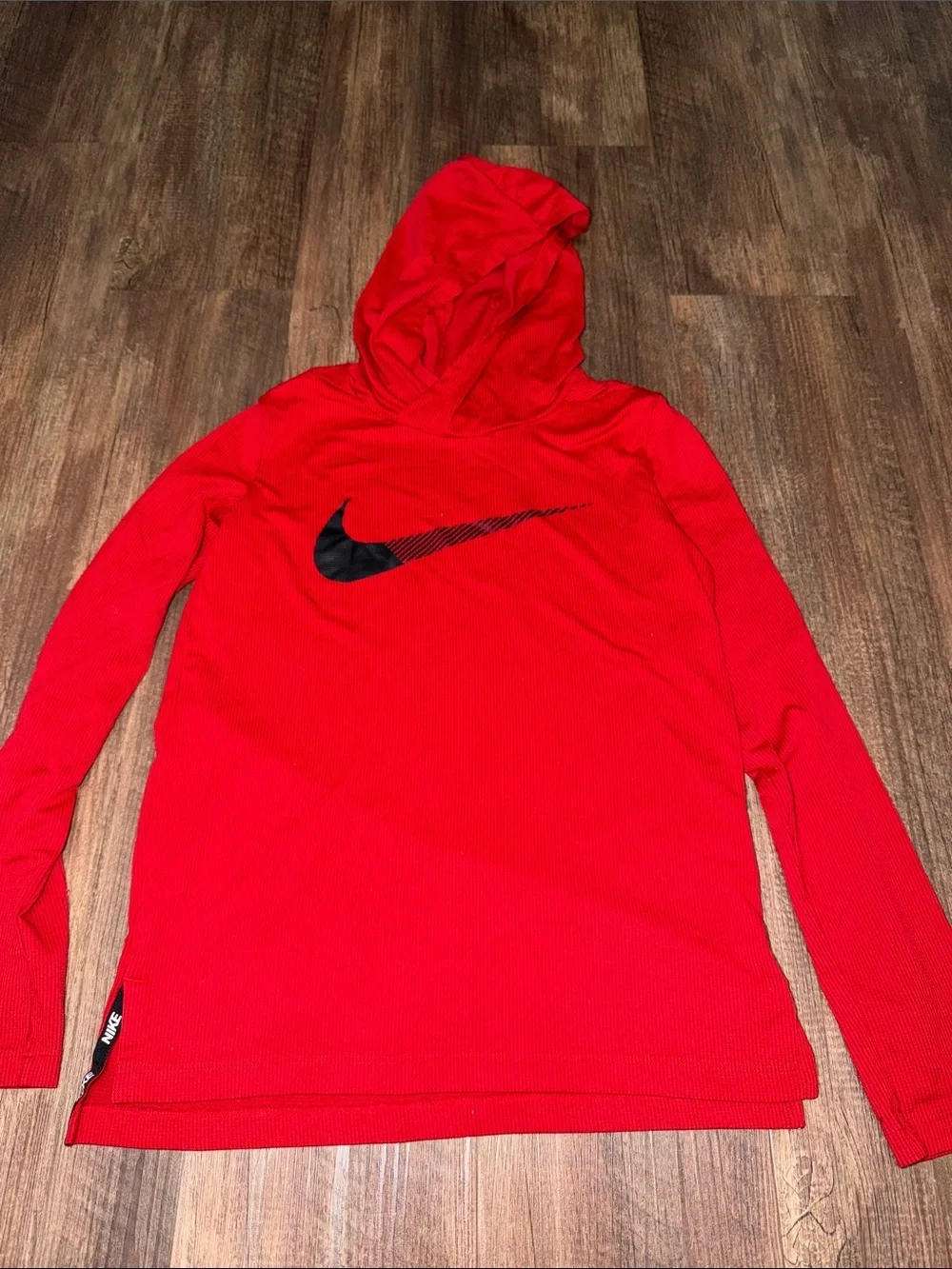 Boys Nike Hooded Long Sleeve Shirt size L